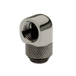 XSPC G1/4, 90 Degree Classic Rotary Fitting - Black Chrome
