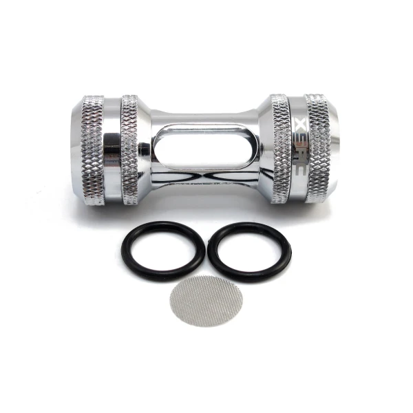 XSPC G1/4" Inline Filter (Chrome)