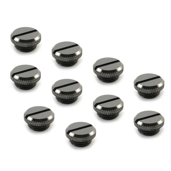 XSPC G1/4" Plug (Black Chrome) V2 - 10 Pack