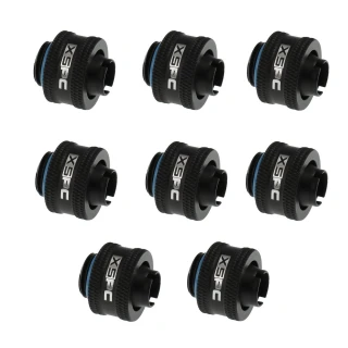 XSPC złączka prosta SK 10/13 G1/4" V2 (Matte Black) 8 Pack