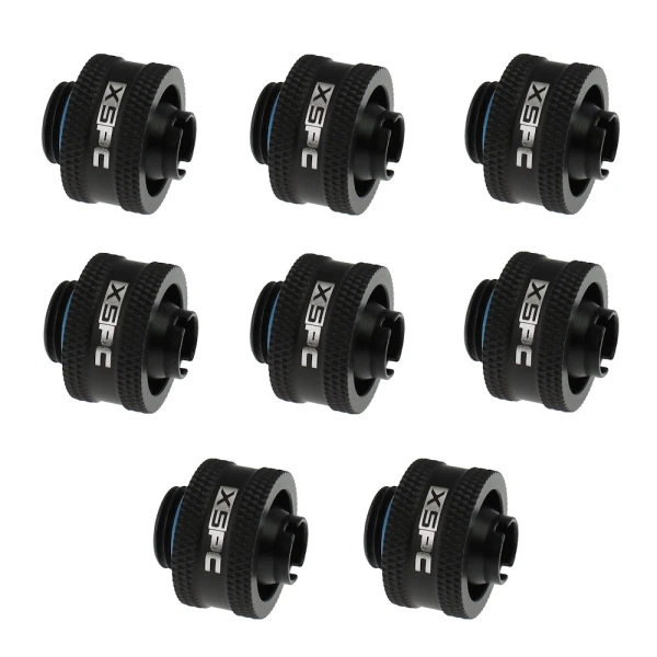 XSPC złączka prosta SK 10/16 G1/4" V2 (Matte Black) 8 Pack