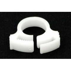 Zacisk na wąż 13-15mm plastikowy biały