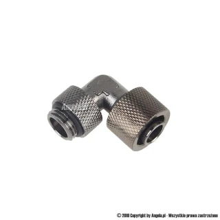 Złączka kątowa 90° SK 10/13 G1/4" niklowana na czarno